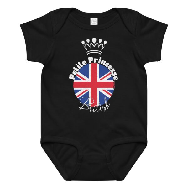 👑 Petite Princesse Britannique — Body bébé fille 100% coton – Image 7