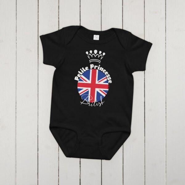 👑 Petite Princesse Britannique — Body bébé fille 100% coton – Image 9