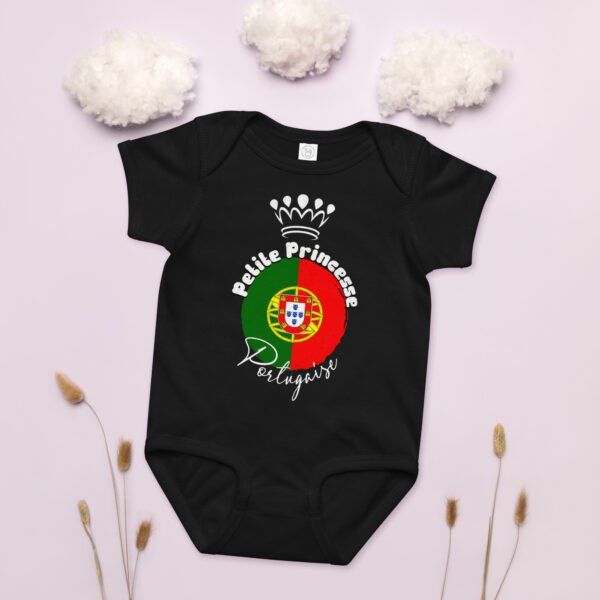 👑 Petite Princesse du Portugal — Body bébé fille en coton – Image 10