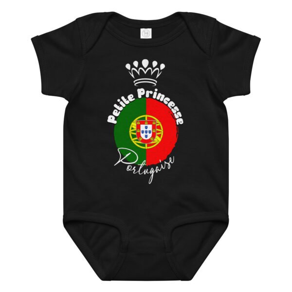 👑 Petite Princesse du Portugal — Body bébé fille en coton – Image 11