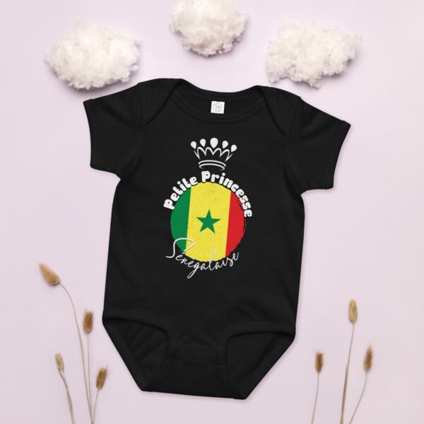 👑 Petite Princesse Sénégalaise — Body bébé fille 100% coton – Image 10