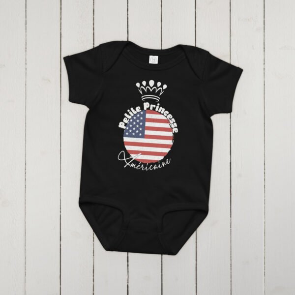 👑 Petite princesse d'Amérique — Body bébé fille 100% coton – Image 9