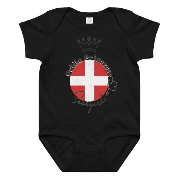 👑 Petite Princesse Savoyarde — Body Bébé Fille en Coton – Image 6