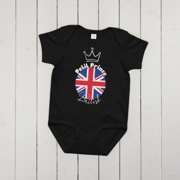 👑 Petit Prince du Royaume-Uni — Body bébé garçon 100% coton – Image 9