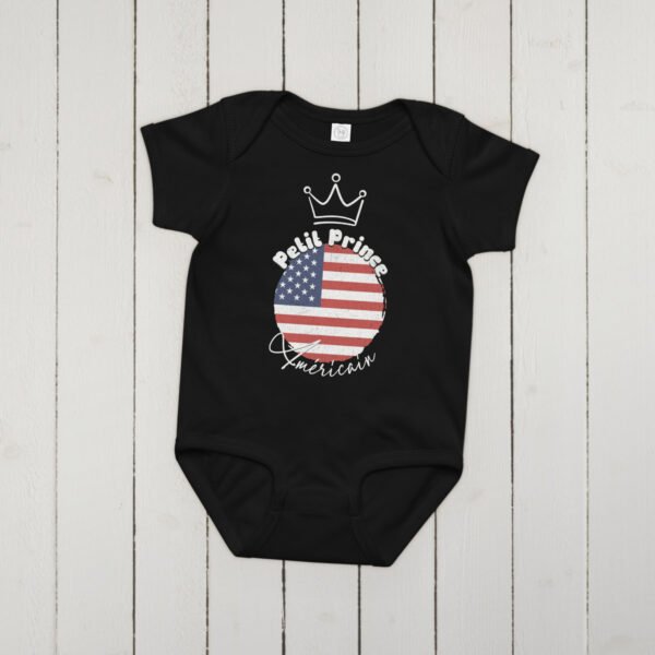 🇺🇸 Petit prince Américain — Body bébé garçon 100% coton – Image 9