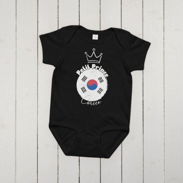 Body Bébé Garçon "Petit Prince Coréen" - 100% Coton 🇰🇷 – Image 9