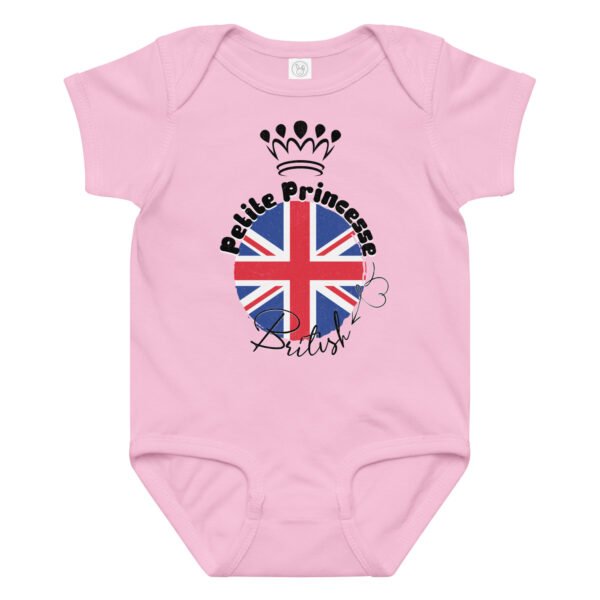 👑 Petite Princesse Britannique — Body bébé fille 100% coton – Image 6