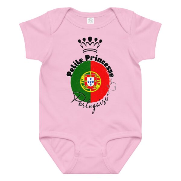 👑 Petite Princesse du Portugal — Body bébé fille en coton – Image 6
