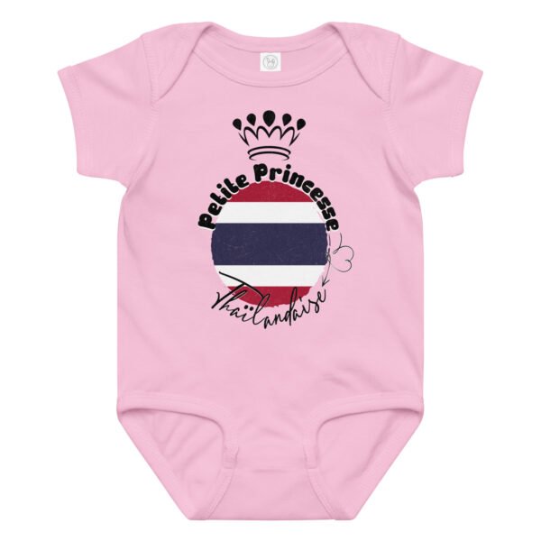 👸 Petite Princesse de Thaïlande — Body Bébé Fille 100% Coton Doux – Image 6