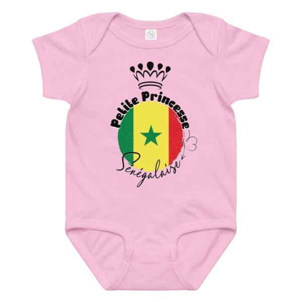 👑 Petite Princesse Sénégalaise — Body bébé fille 100% coton – Image 6