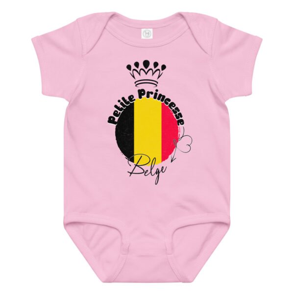 👸 Petite Princesse Belge — Body bébé fille 100% coton – Image 6