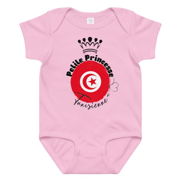 👑 Petite Princesse Tunisienne — Body Bébé Fille en Coton – Image 6