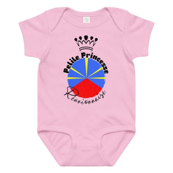 👑 Petite Princesse Réunionnaise — Body bébé fille 100% coton – Image 6