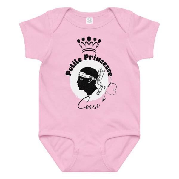 👑 Petite Princesse Corse — Body bébé fille en coton – Image 6