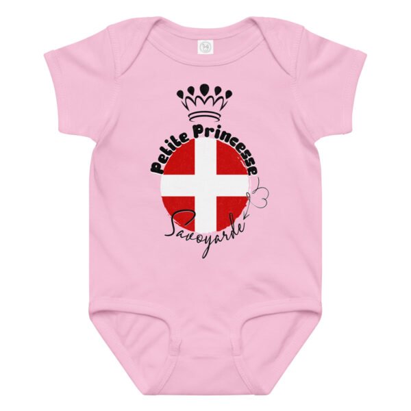 👑 Petite Princesse Savoyarde — Body Bébé Fille en Coton – Image 9