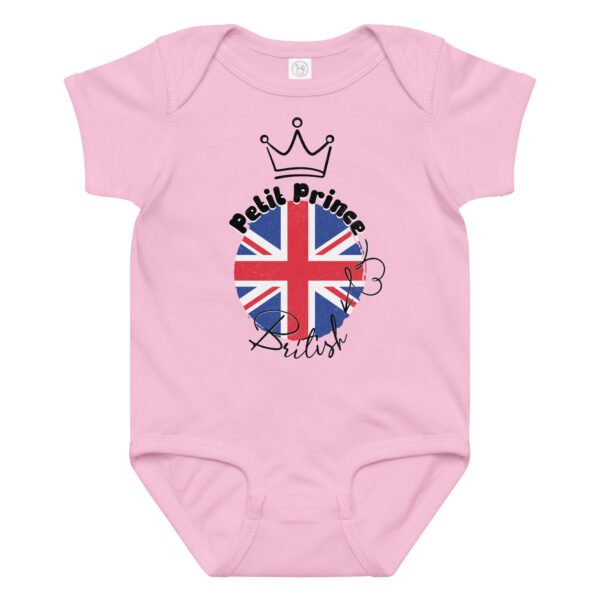 👑 Petit Prince du Royaume-Uni — Body bébé garçon 100% coton – Image 6