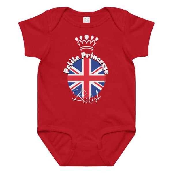 👑 Petite Princesse Britannique — Body bébé fille 100% coton – Image 12