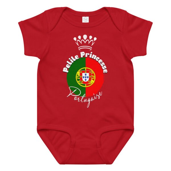 👑 Petite Princesse du Portugal — Body bébé fille en coton – Image 12