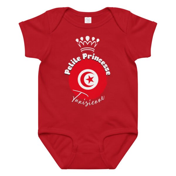 👑 Petite Princesse Tunisienne — Body Bébé Fille en Coton – Image 12