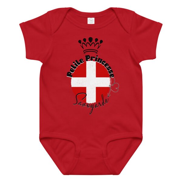 👑 Petite Princesse Savoyarde — Body Bébé Fille en Coton – Image 7