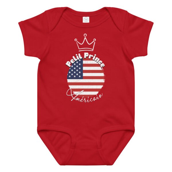 🇺🇸 Petit prince Américain — Body bébé garçon 100% coton – Image 12