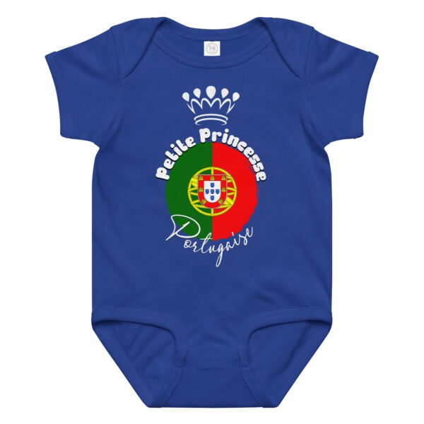 👑 Petite Princesse du Portugal — Body bébé fille en coton – Image 13