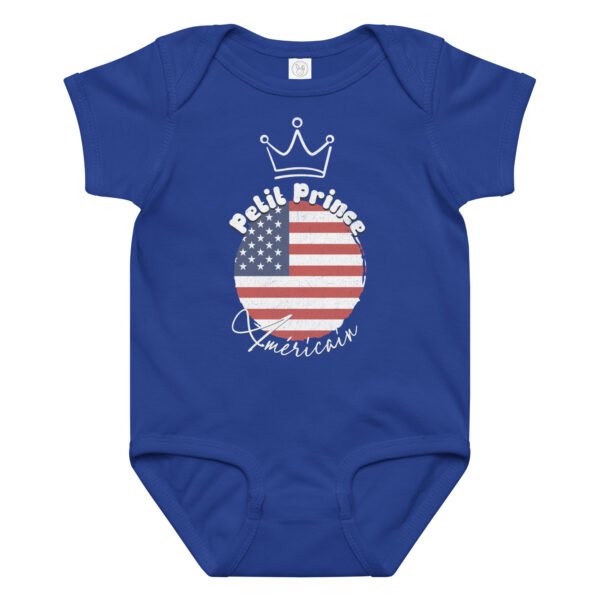 🇺🇸 Petit prince Américain — Body bébé garçon 100% coton – Image 13