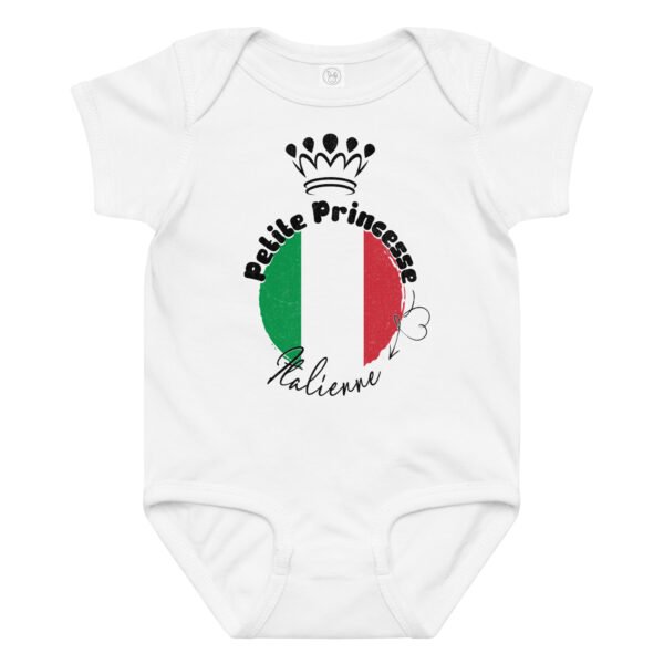 👑 Petite princesse d’Italie – Body bébé cadeau