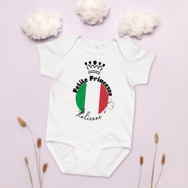 👑 Petite princesse d’Italie – Body bébé cadeau – Image 5