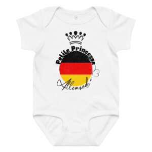Petite Princesse d'Allemagne — cadeau Body Bébé Fille en Coton