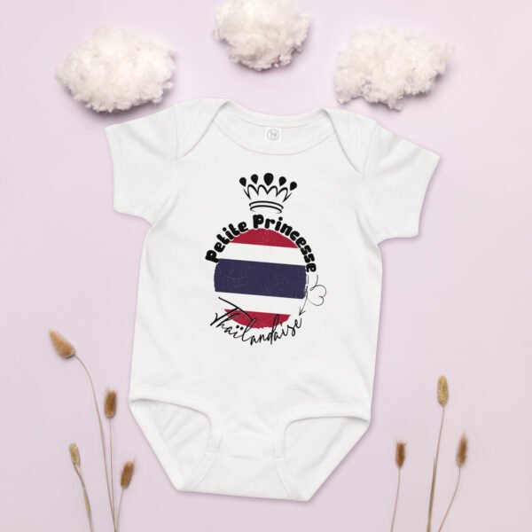 👸 Petite Princesse de Thaïlande — Body Bébé Fille 100% Coton Doux – Image 5