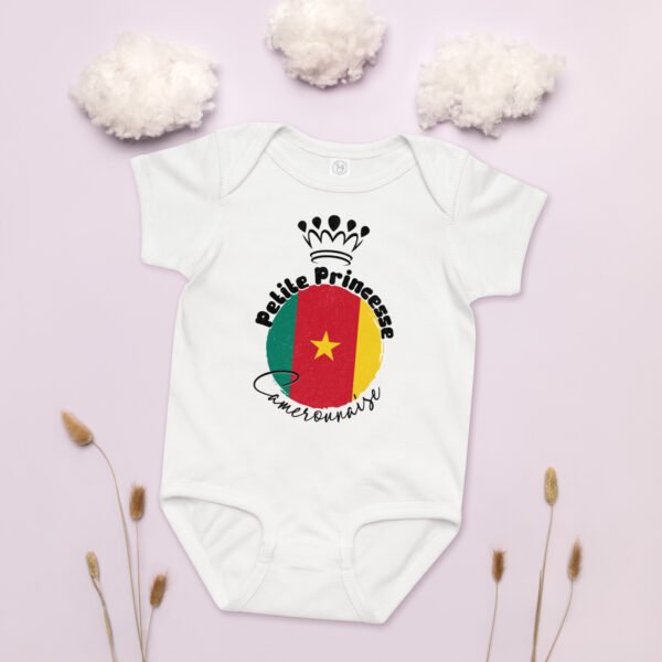 👑 Petite Princesse du Cameroun — Body Bébé Fille 100% Coton – Image 5