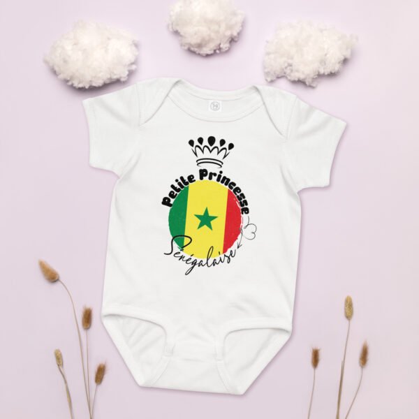 👑 Petite Princesse Sénégalaise — Body bébé fille 100% coton – Image 5