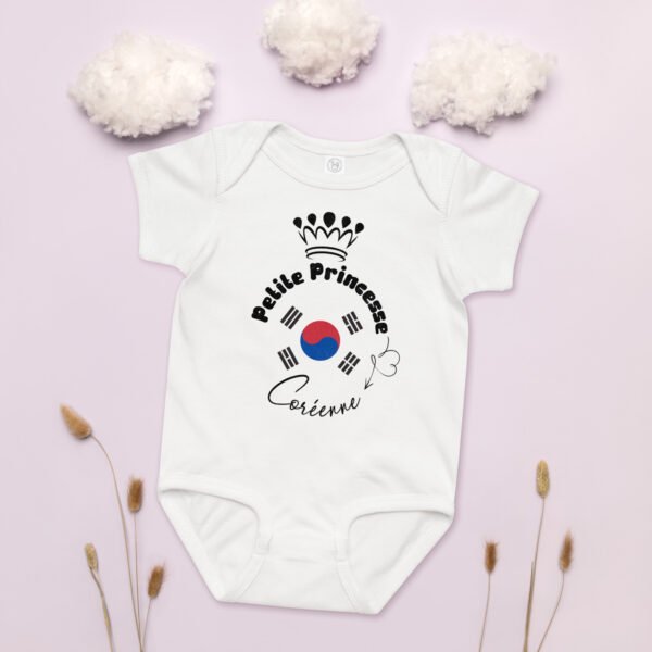Body Bébé Fille "Petite Princesse Coréenne" - 100% Coton – Image 5