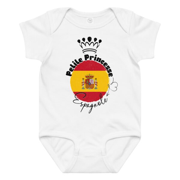 Body Petite Princesse Espagnole - 100% Coton pour Bébé Fille 🇪🇸