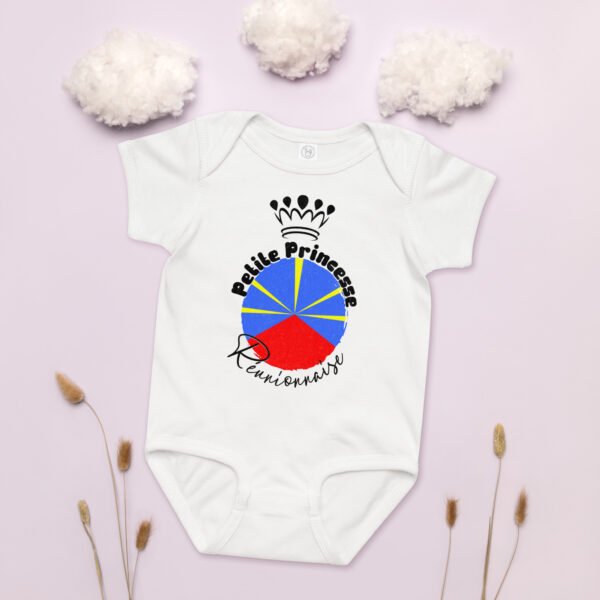 👑 Petite Princesse Réunionnaise — Body bébé fille 100% coton – Image 5