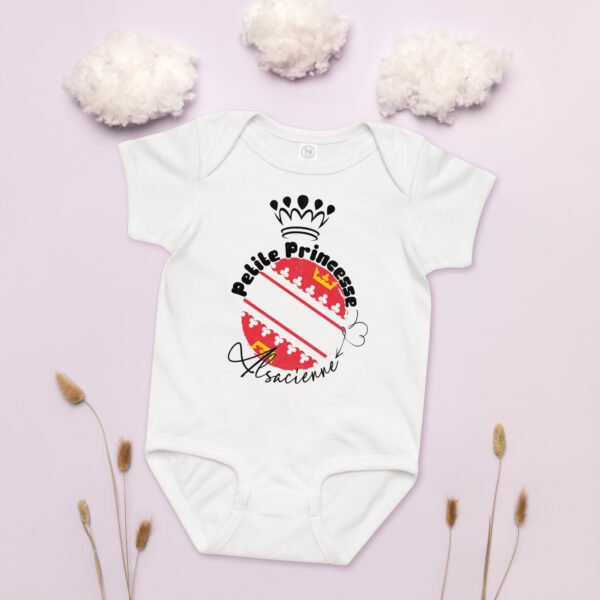 👸 Petite Princesse Alsacienne — Body bébé fille 100% coton – Image 4