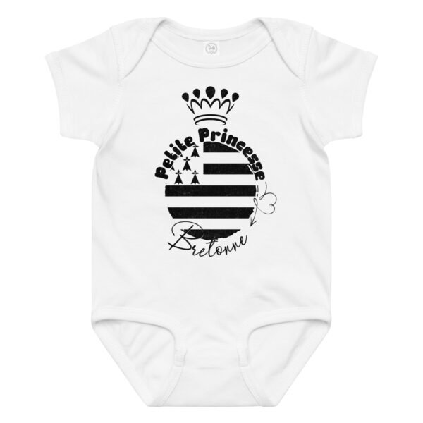 👸 Petite Princesse Bretonne - Body bébé fille 100% coton
