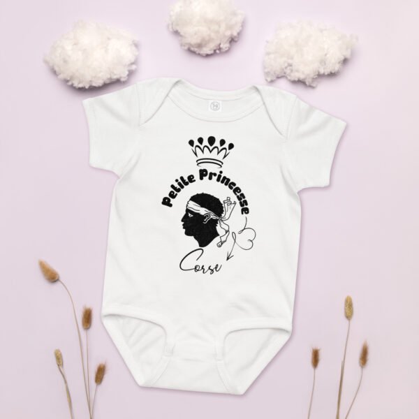 👑 Petite Princesse Corse — Body bébé fille en coton – Image 5