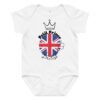 👑 Petit Prince du Royaume-Uni — Body bébé garçon 100% coton