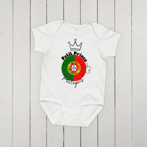 👑 Petit Prince du Portugal — Body bébé 100% coton – Image 3