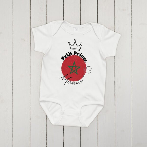 👑 Petit Prince Marocain — Body Bébé 100% Coton – Image 3