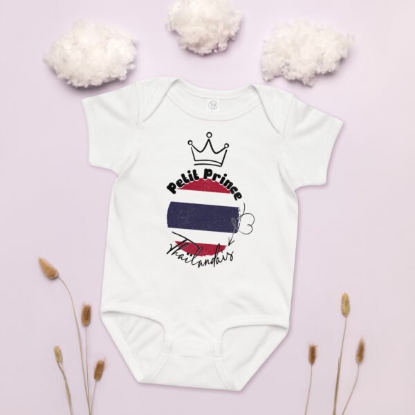 👑 Petit Prince de Thaïlande — Body Bébé Garçon 100% Coton – Image 5