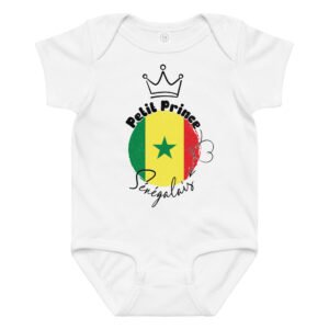👑 Petit Prince Sénégalais — Body bébé garçon 100% coton