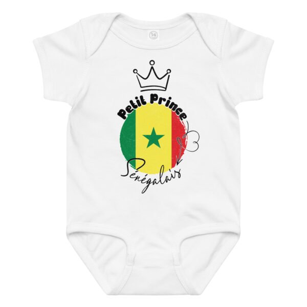 👑 Petit Prince Sénégalais — Body bébé garçon 100% coton