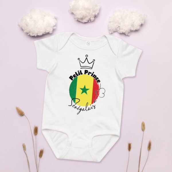 👑 Petit Prince Sénégalais — Body bébé garçon 100% coton – Image 5