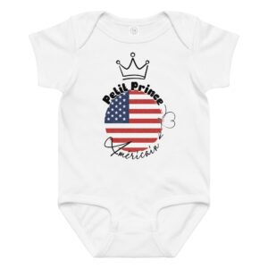 🇺🇸 Petit prince Américain — Body bébé garçon 100% coton