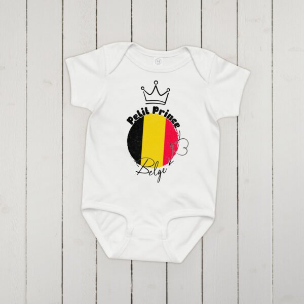 👑 Petit Prince Belge — Body bébé garçon 100% coton – Image 3