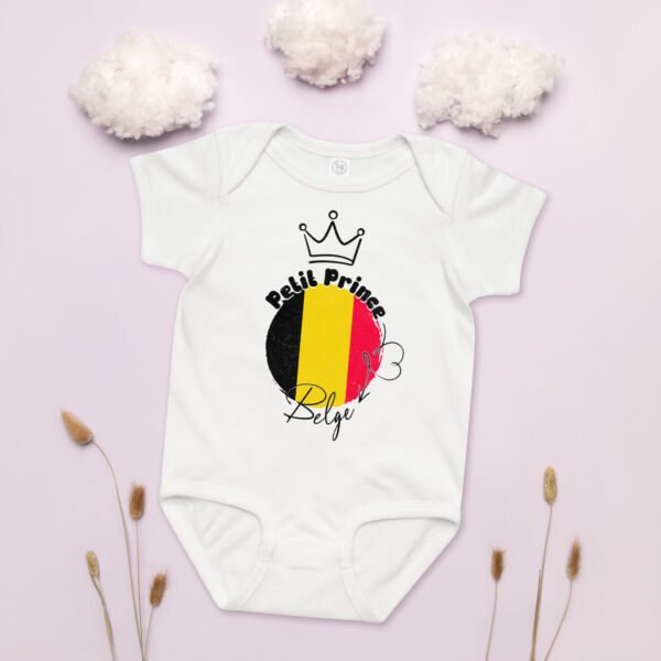 👑 Petit Prince Belge — Body bébé garçon 100% coton – Image 5