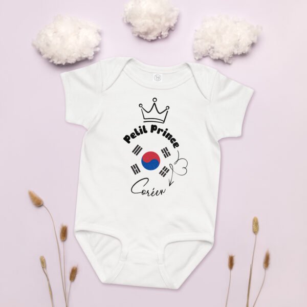 Body Bébé Garçon "Petit Prince Coréen" - 100% Coton 🇰🇷 – Image 5